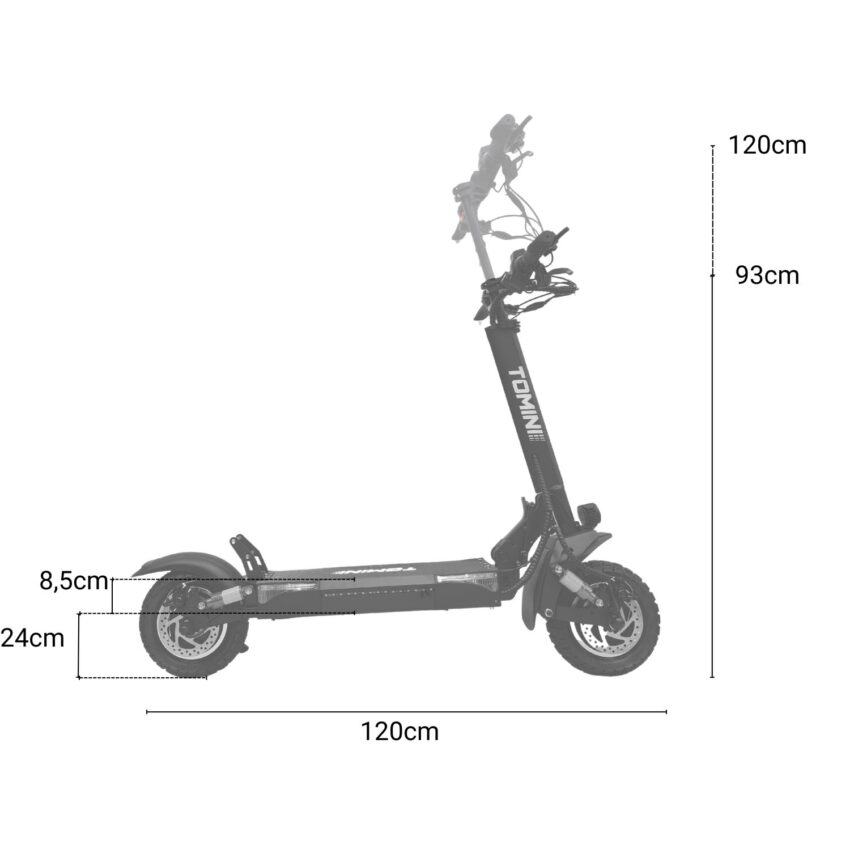 Hulajnoga elektryczna TOMINI Z06D 55km 1600W - obrazek 13