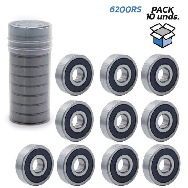Lozysko kulkowe 6200RS - 10 szt