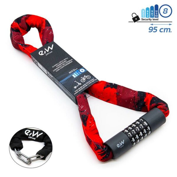 Zamek szyfrowy EWLK022 z oslona z wielokolorowego materialu