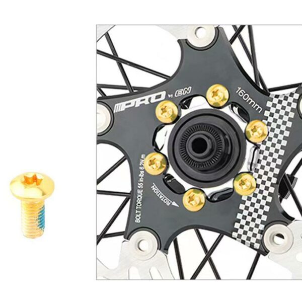 zolta Sruba M5X10 Dla Tarcz Hamulcowych - 12 Sztuki