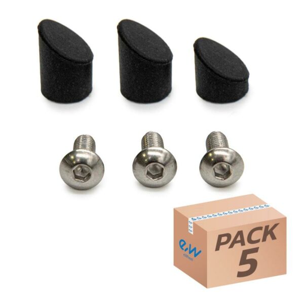 Czarna nakladka na tylny blotnik GX1.0 Xiaomi - 5 szt.