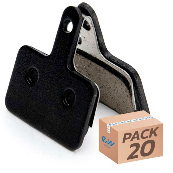 Klocki hamulcowe RT004-R zywiczne prostokatne z pinem - 20 szt.