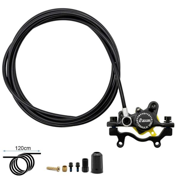 Przedni zacisk hamulcowy L hydrauliczny czarny ZOOM CR3