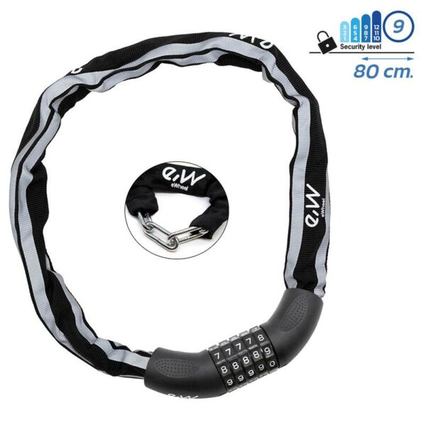 Zapiecie EWLK017 lancuchowe z odblaskowa oslonka