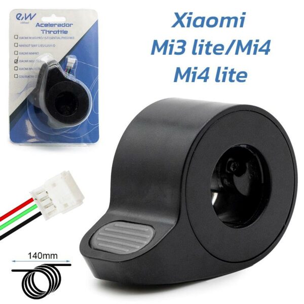 Manetka gazu Mi3 Lite/Mi4/Mi4 Lite (1st Gen) Czarny- Zlacze JST ZH