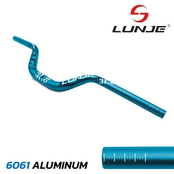 Kierownica 720mm z unoszeniem 90mm niebieska