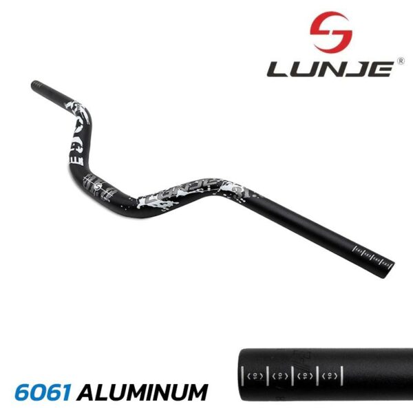 Kierownica 720 mm ze wzniosem 90 mm czarna