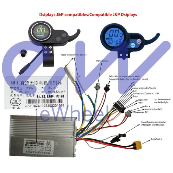 48V 28A 1200W LCD JP [J&P] Sterownik