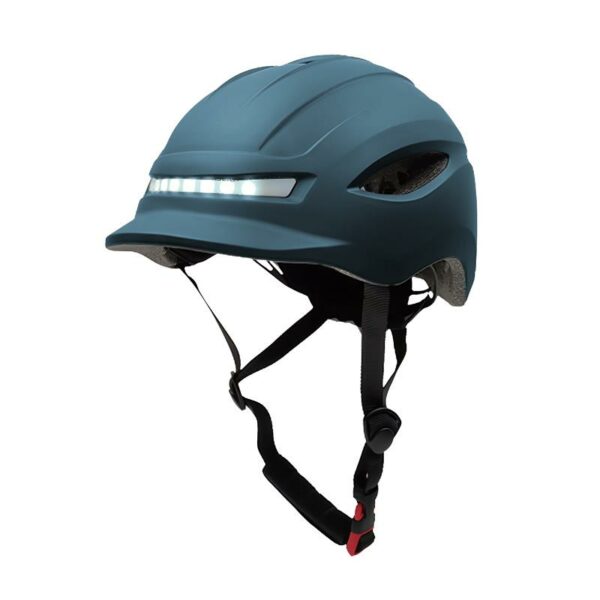 Kask z lampka CP02 niebieski uniwersalny rozmiar