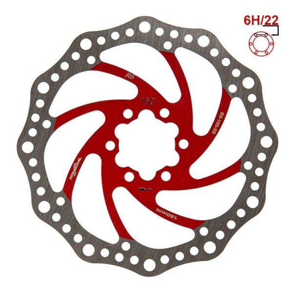 Tarcza Hamulcowa R6.1 160 mm 6H [RAMBOMIL]