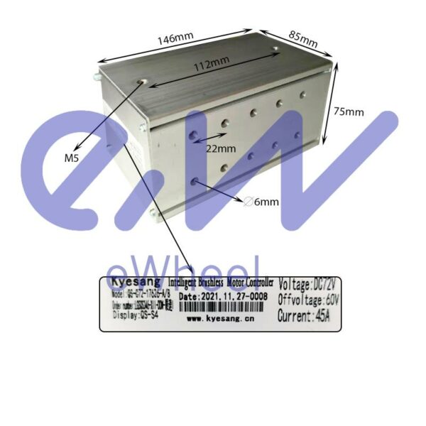 72V 45A 3000W Sterownik - A I B LCD Qs -S4 [Kyesang]