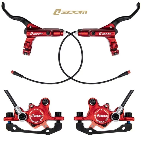 Czerwony zestaw hamulca hydraulicznego CR-3 Przód L tyl R [Zoom]