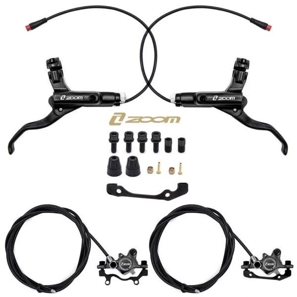 Czarny zestaw hamulca hydraulicznego CR-3 Przod L tyl L [Zoom]