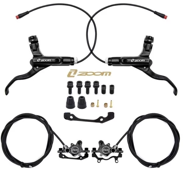 Czarny zestaw hamulca hydraulicznego CR-3 Przod L tyl R [Zoom]