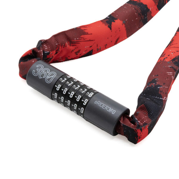 Zamek szyfrowy EWLK022 z oslona z czerwonego materialu