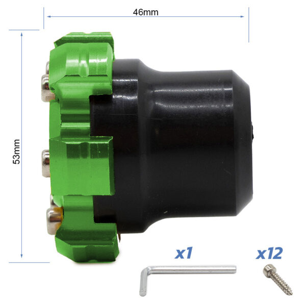 Dekoracyjna ochrona antyupadkowa na os silnika lub felge EWTB-006 czerwona