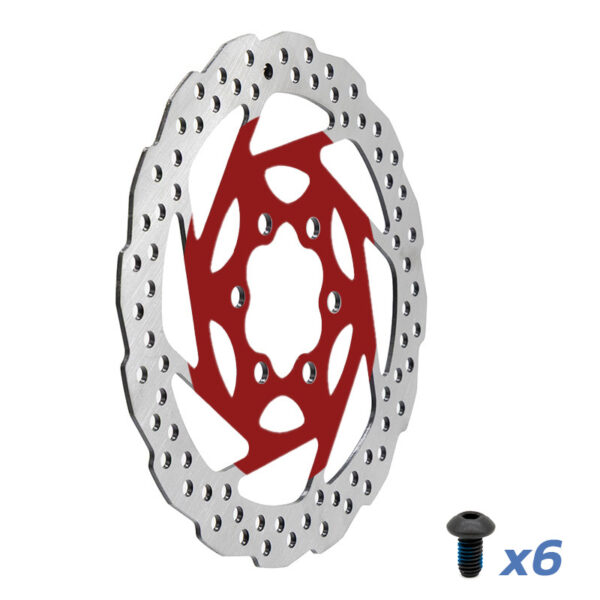 Tarcza hamulcowa EWD003 - 140mm - czerwony
