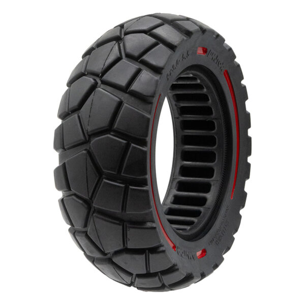 Pelna opona 9x3-5,5 linia czerwono-czarna [Amitor]