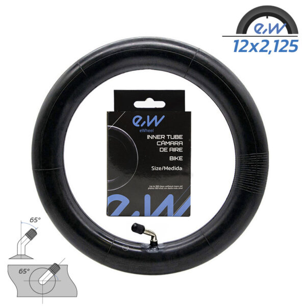 Dętka 12x (1,75 /2 /2,125) VC 65x65º Ewheel