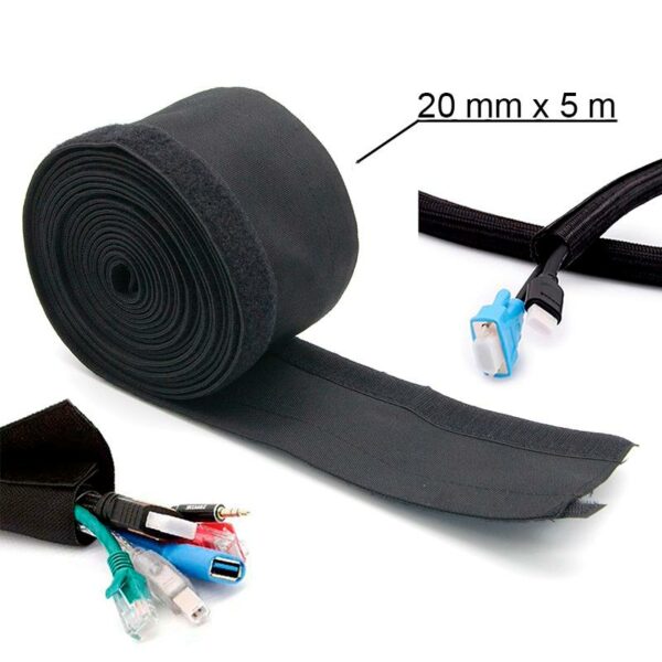 Oslona z materialu dla kabli 5M - 20 mm srednica