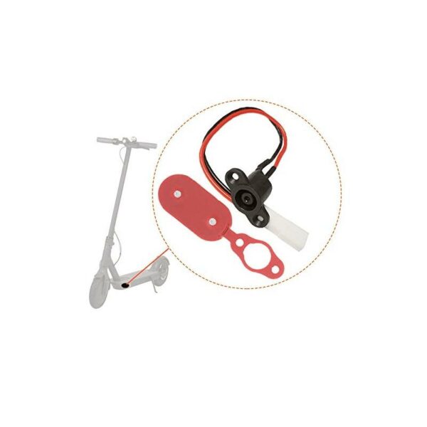 Port ladowania DC 8mm z pokrywka do Xiaomi M365 i Pro